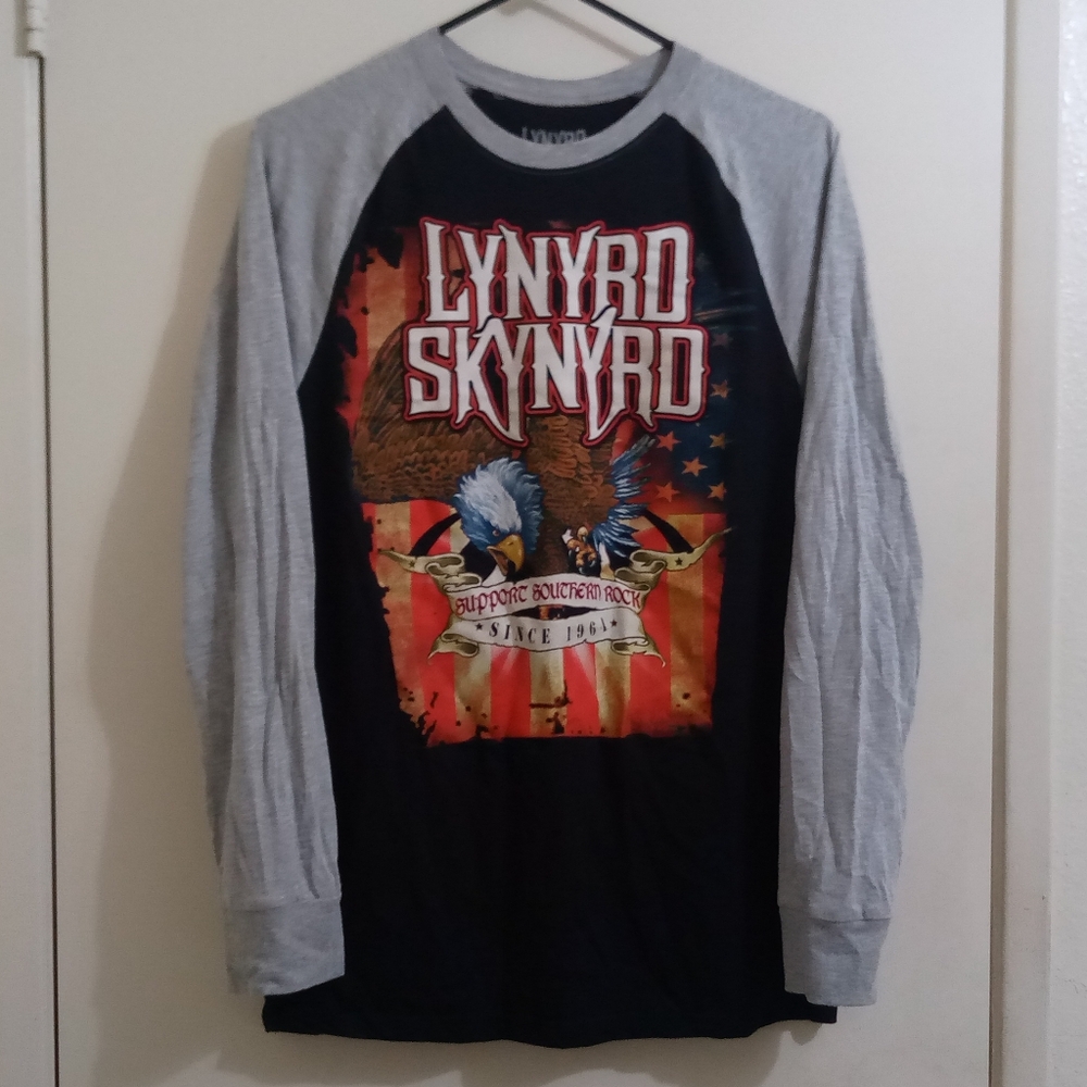 GUC Lynyrd Skynyrd Support Southern Rock Long Sleeve Jersey